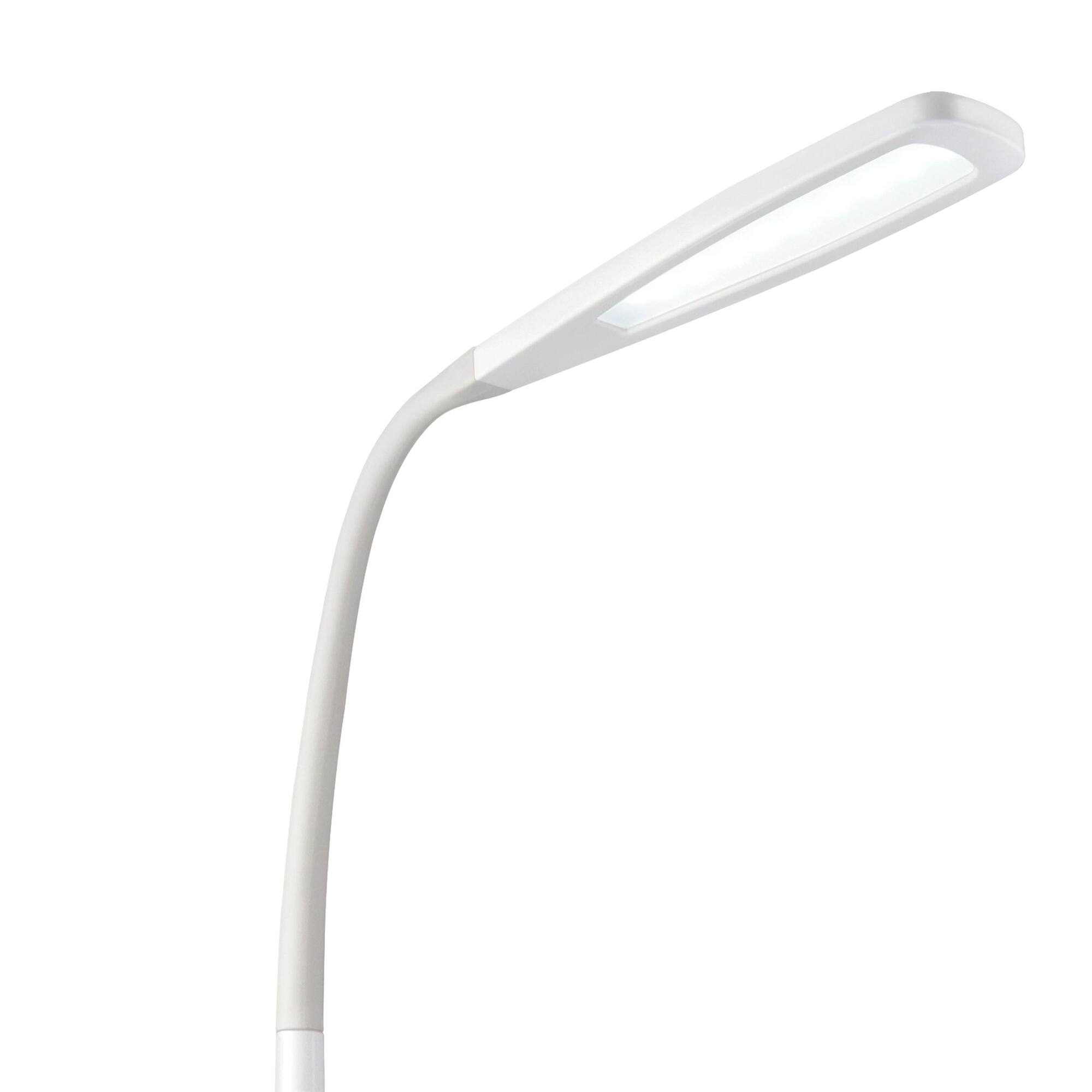 OttLite White Natural Daylight LED Flexible Floor Lamp